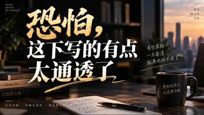 灏泽叔最新付费文章：恐怕，这下写的有点太通透了-一起筹课网