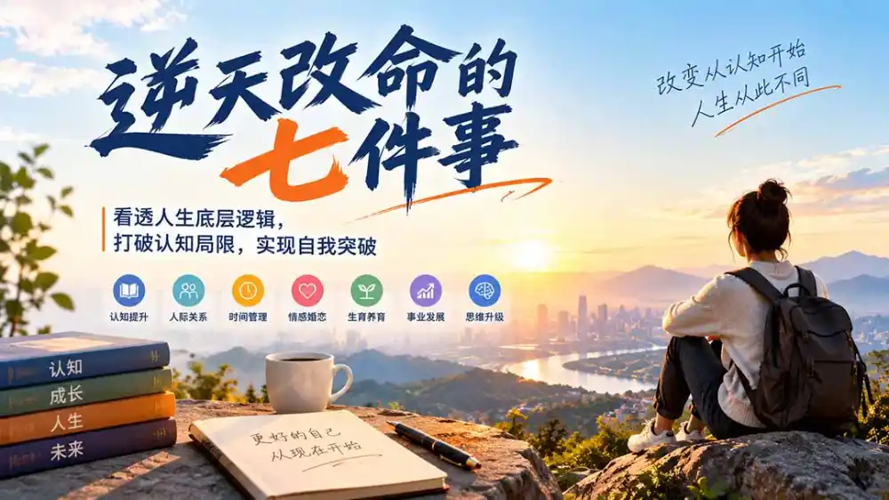 付费文章：逆天改命的七件事，看透人生底层逻辑，打破认知局限，实现自我突破-一起筹课网