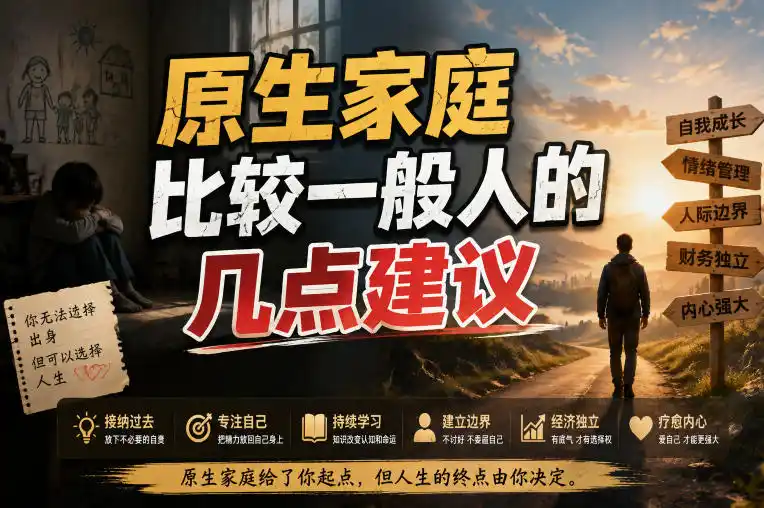 付费文章：给原生家庭比较一般人的几点建议-一起筹课网