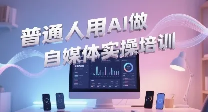 普通一个人用AI做自媒体，助你轻松开启AI自媒体创作之路-一起筹课网
