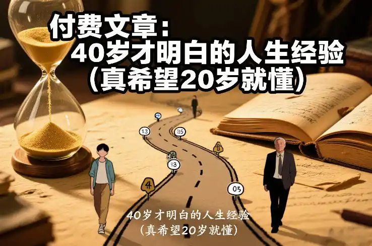 付费文章:40岁才明白的人生经验(真希望20岁就懂)-一起筹课网