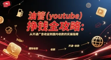 油管(youtube)挣钱全攻略：从开通广告收益到国内收款的实操指南(更新)-一起筹课网