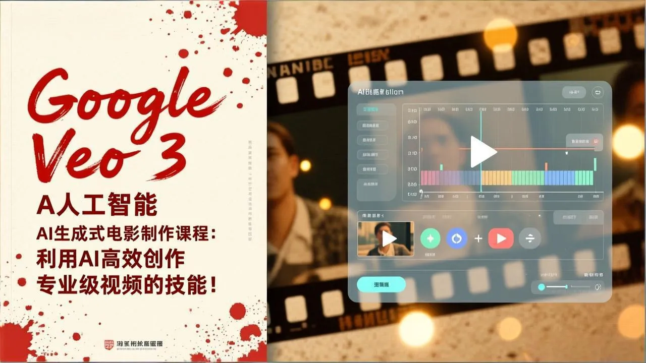Google Veo 3人工智能AI生成式电影制作课程：利用AI高效创作专业级视频的技能！-一起筹课网