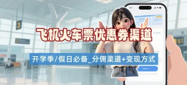 学生党必看！机票火车票优惠券申请渠道 + 项目打法，开学季节日速存-一起筹课网