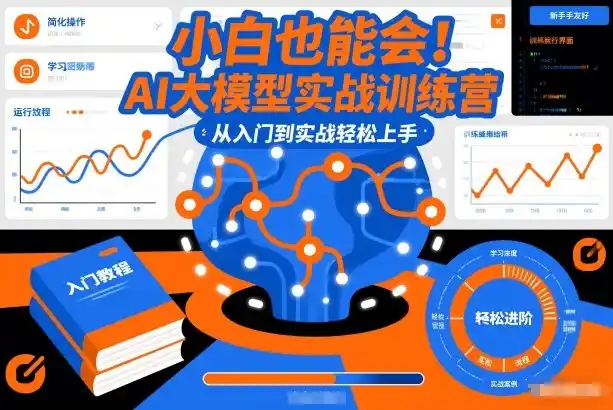 小白也能会!AI大模型实战训练营,从入门到实战轻松上手-一起筹课网