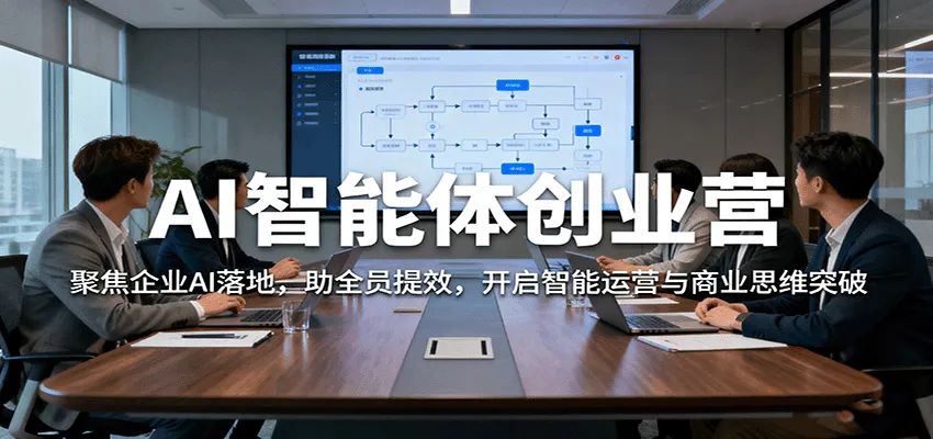 AI智能体创业营:聚焦企业AI落地,助全员提效,开启智能运营与商业思维突破-一起筹课网