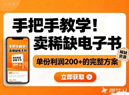 手把手教学!在小红书卖稀缺电子书,单份利润2张+的完整方案-一起筹课网