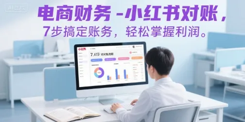 电商财务-小红书对账,7步搞定账务,轻松掌握利润