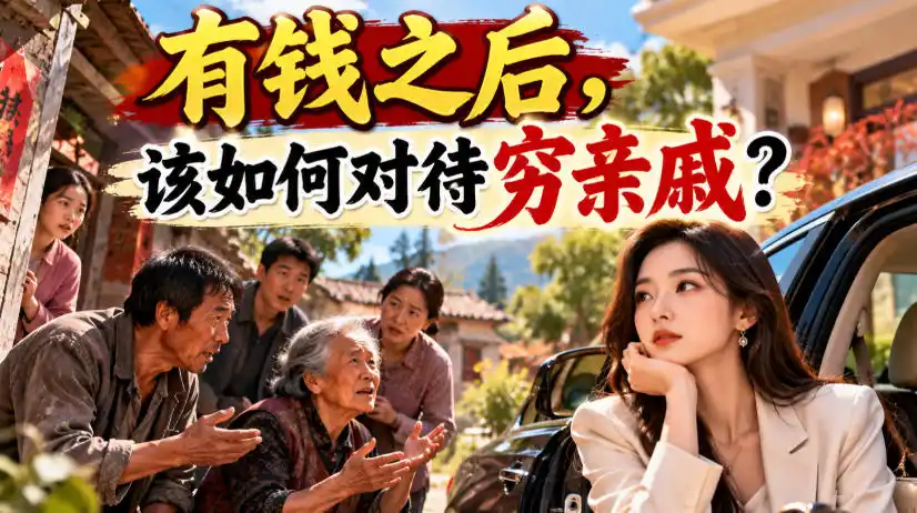 某公众号付费文章：有钱之后，该如何对待穷亲戚？-一起筹课网