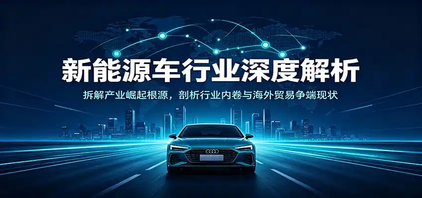 新能源车行业深度解析：拆解产业崛起根源，剖析行业内卷与海外贸易争端现状-一起筹课网