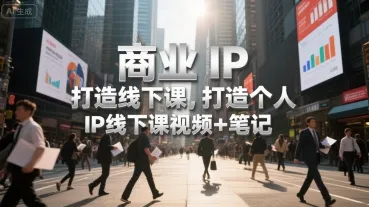 商业IP打造线下课,打造个人 IP线下课视频+笔记