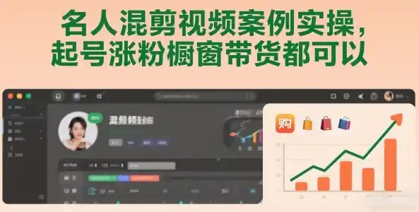 名人混剪视频案例实操,起号涨粉橱窗带货都可以-一起筹课网
