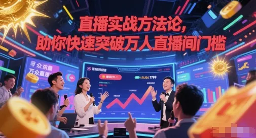 直播实战方法论，助你快速突破万人直播间门槛-一起筹课网