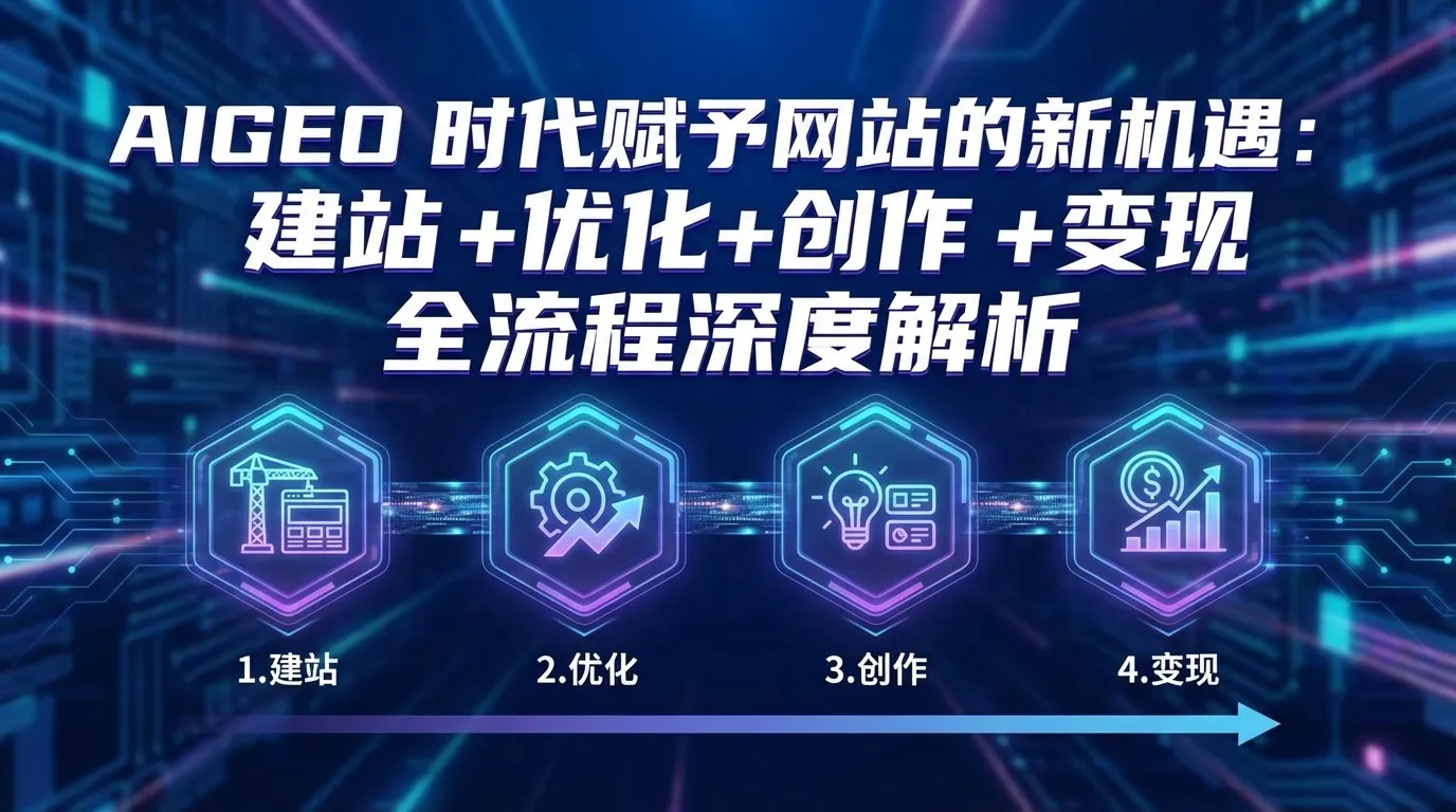 AIGEO+时代赋予网站的新机遇:建站+优化+创作+变现+全流程深度解析-一起筹课网