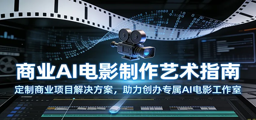 商业AI电影制作艺术指南:定制商业项目解决方案,助力创办专属AI电影工作室