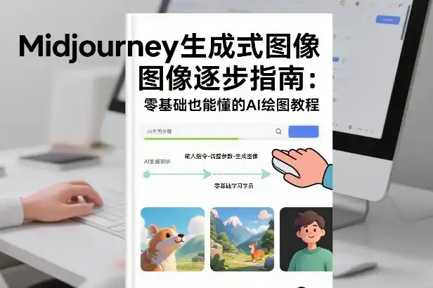 Midjourney生成式图像逐步指南:零基础也能懂的AI绘图教程-一起筹课网