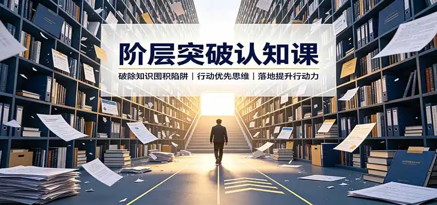 阶层突破认知课：破除知识囤积陷阱，行动优先思维，落地提升行动力-一起筹课网