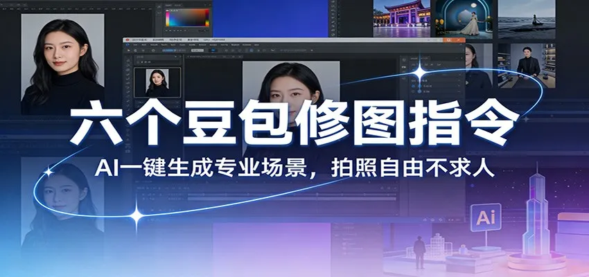 六个豆包修图指令:AI 一键生成专业场景,拍照自由不求人-一起筹课网