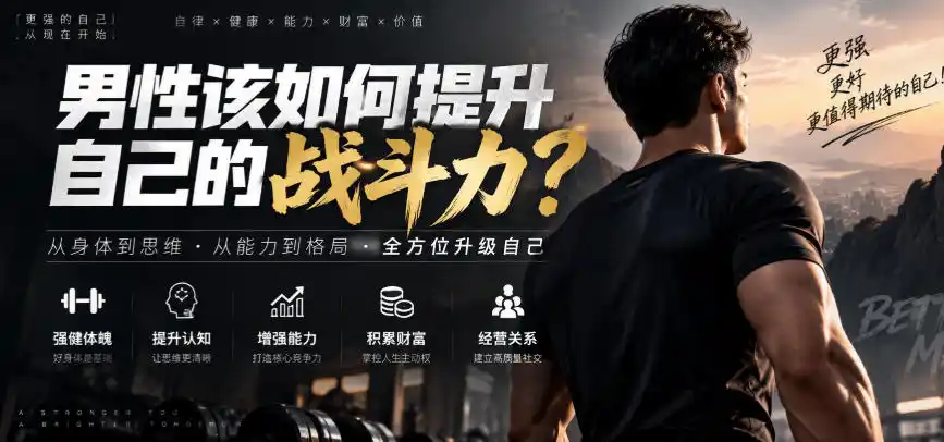 付费文章：男性该如何提升自己的战斗力？-一起筹课网