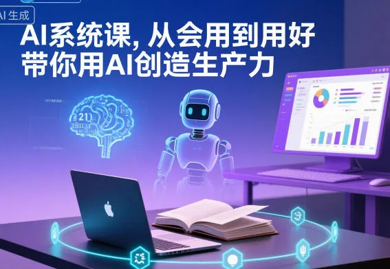 AI系统课，从会用到用好，带你用AI创造生产力-一起筹课网