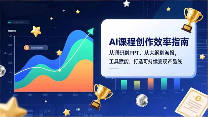 AI课程创作效率指南，从调研到PPT、从大纲到海报，工具赋能，打造可持续变现产品线-一起筹课网