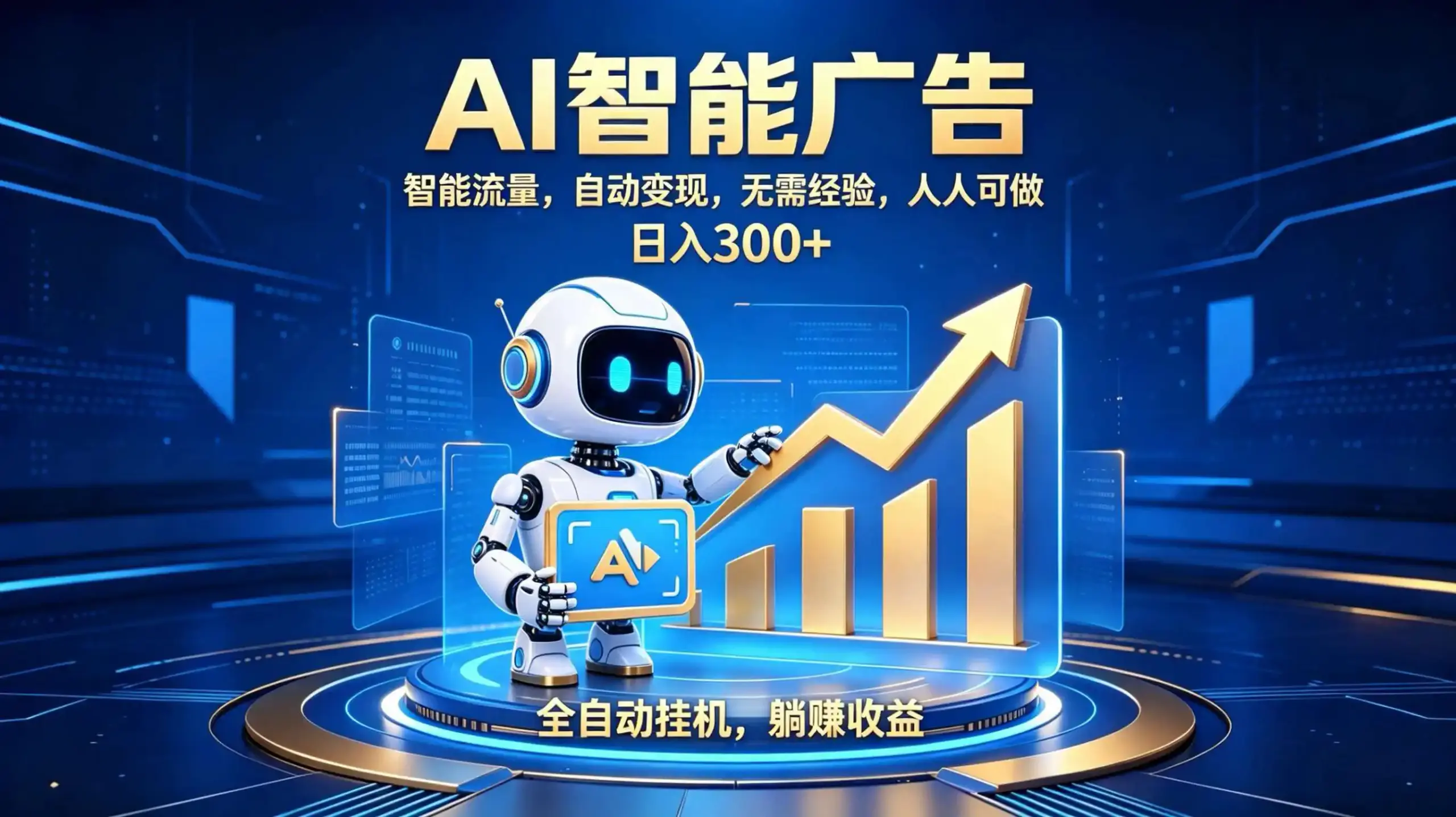 轻资产新赛道,全自动AI广告,打造持续收益-一起筹课网