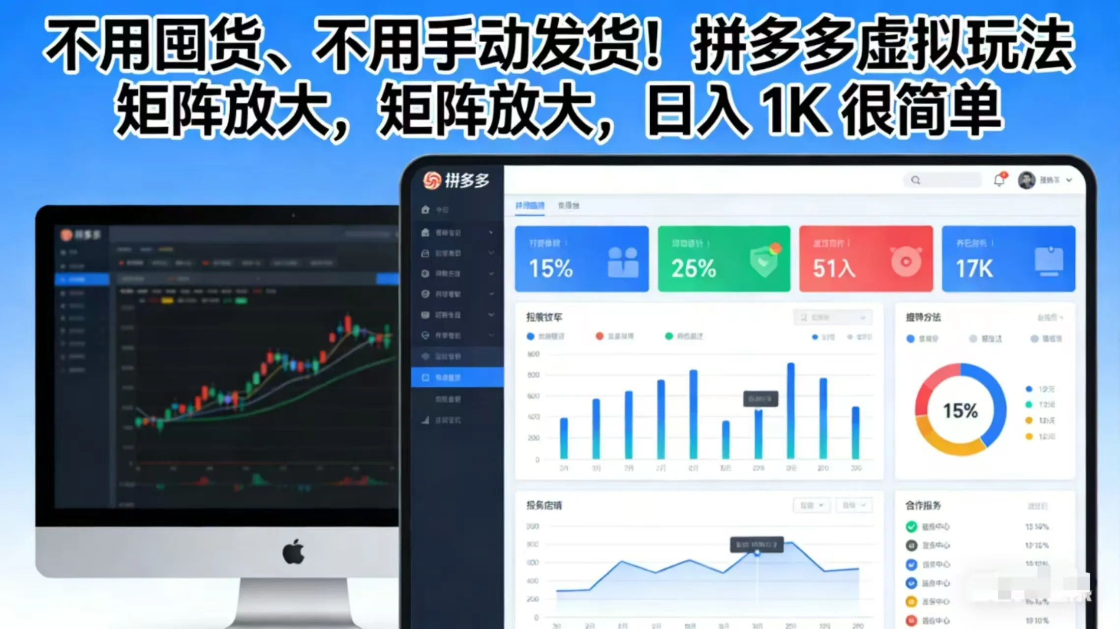 不用囤货、不用手动发货!拼多多虚拟玩法,矩阵放大,日入 1K 很简单-一起筹课网