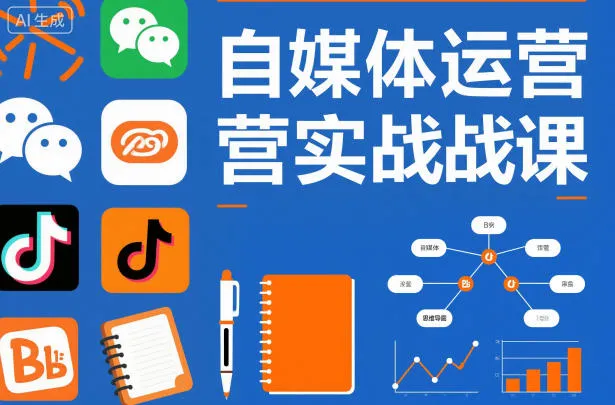 自媒体运营实战课，掌握一套系统的自媒体运营底层方法论，成为优秀的内容创作者-一起筹课网