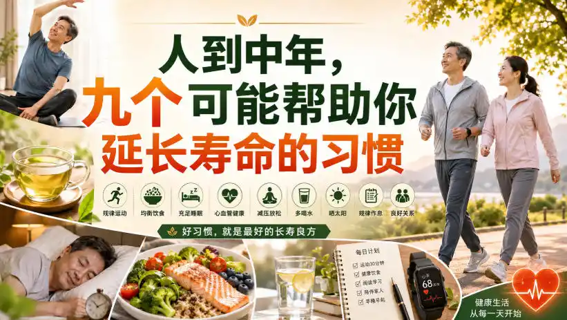 付费文章：人到中年，九个可能帮助你延长寿命的习惯-一起筹课网