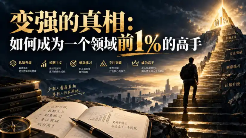 付费文章：变强的真相：如何成为一个领域前1%的高手-一起筹课网