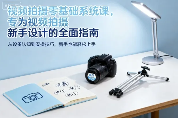 视频拍摄零基础系统课,专为视频拍摄新手设计的全面指南