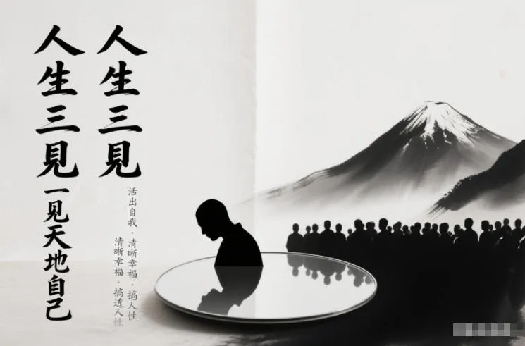 人生三见一见天地见众生见自己，活出自我拥有清晰幸福人生，搞透人性-一起筹课网