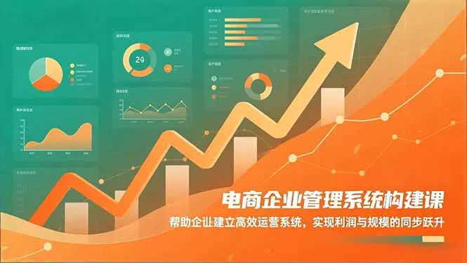 电商企业管理系统构建课：帮助企业建立高效运营系统，实现利润与规模的同步跃升-一起筹课网