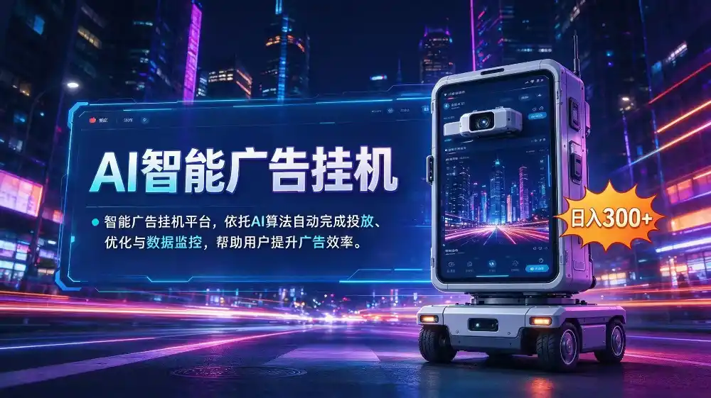 AI 智能广告挂机｜AI 自动运行，轻松托管广告任务-一起筹课网