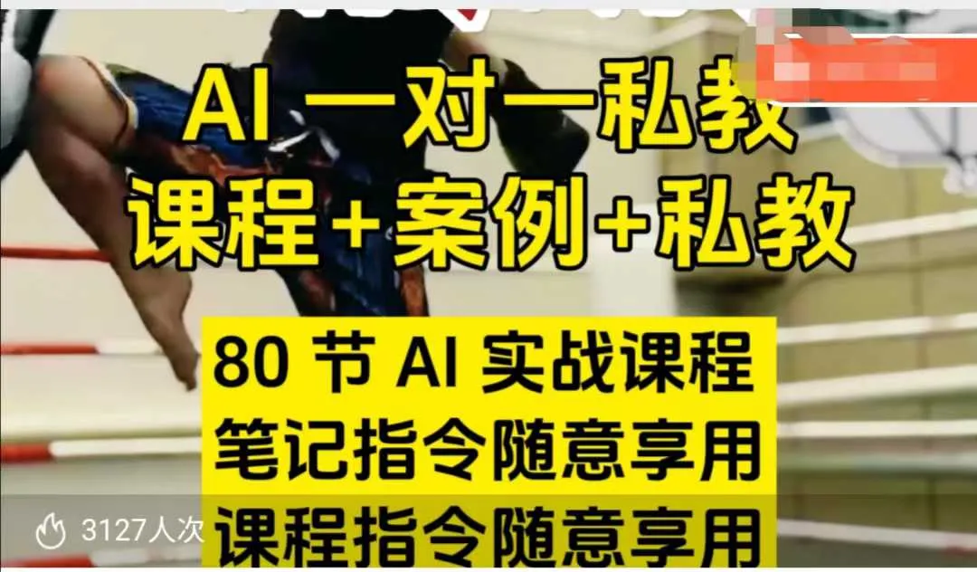 AI指令实战课，课程+案例，80节AI实战课程，笔记指令随意享用，课程指令随意享用(更新7月)-一起筹课网