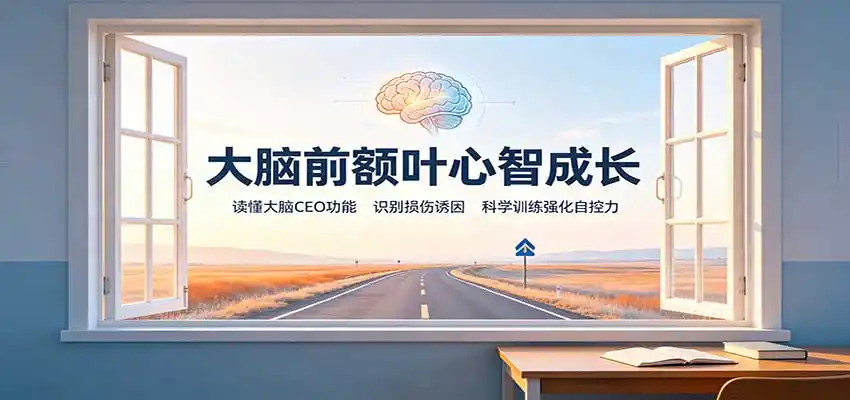 大脑前额叶心智成长:读懂大脑CEO功能,识别损伤诱因,科学训练强化自控力-一起筹课网