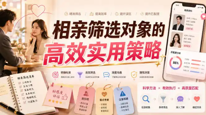 付费文章：相亲筛选对象的高效实用策略-一起筹课网