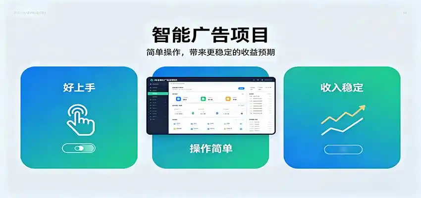 智能广告挂机项目，操作简单上手快，收益稳定可持续。稳定日入300+-一起筹课网