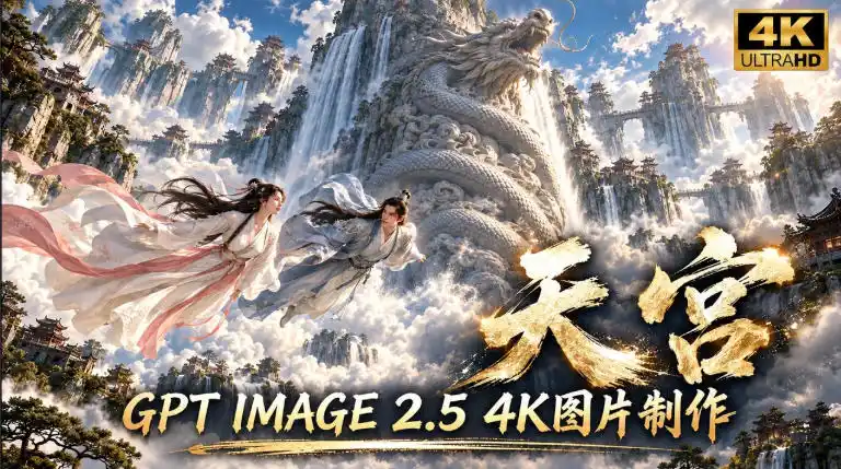 GPT Image 2.5实测！4K到底多清楚？皮肤、手指、修图与天宫场景全面测试-一起筹课网
