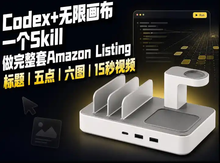 我用一个Codex Skill做完Amazon Listing：标题、五点、六图和视频全流程-一起筹课网