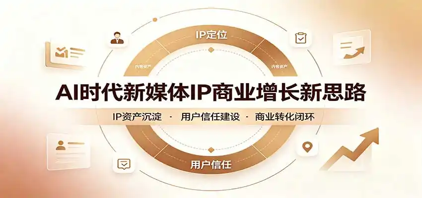 AI时代新媒体IP商业增长新思路：摒弃复杂运营套路，用极简思维打通获客路径-一起筹课网