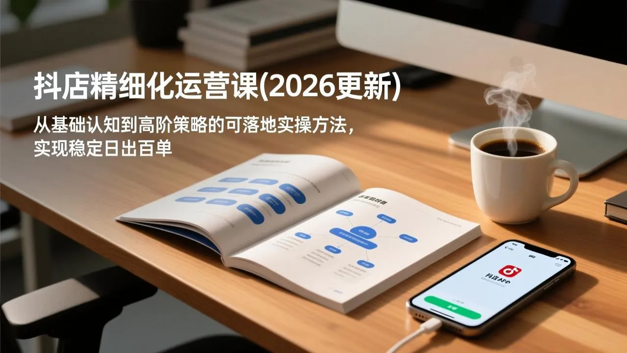 抖店精细化运营课(2026更新-一起筹课网
